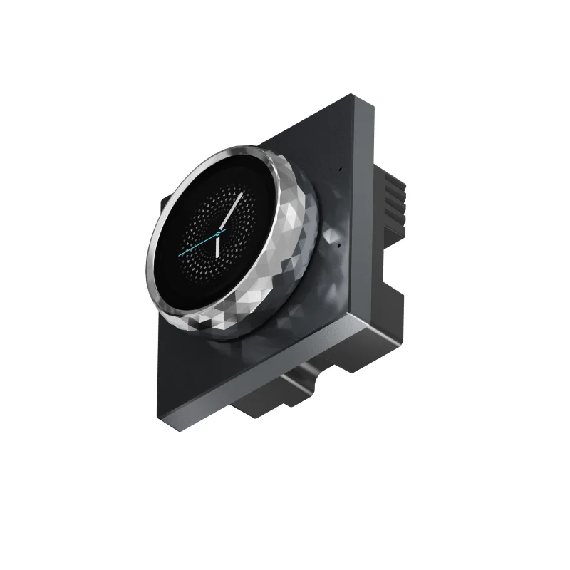 AISpeaker T10_NB_Gray_GW Smart Home Automation HVAC Thermostat Wall Switch IPS Screen Fixed Temperature Direct Control Three-Air
