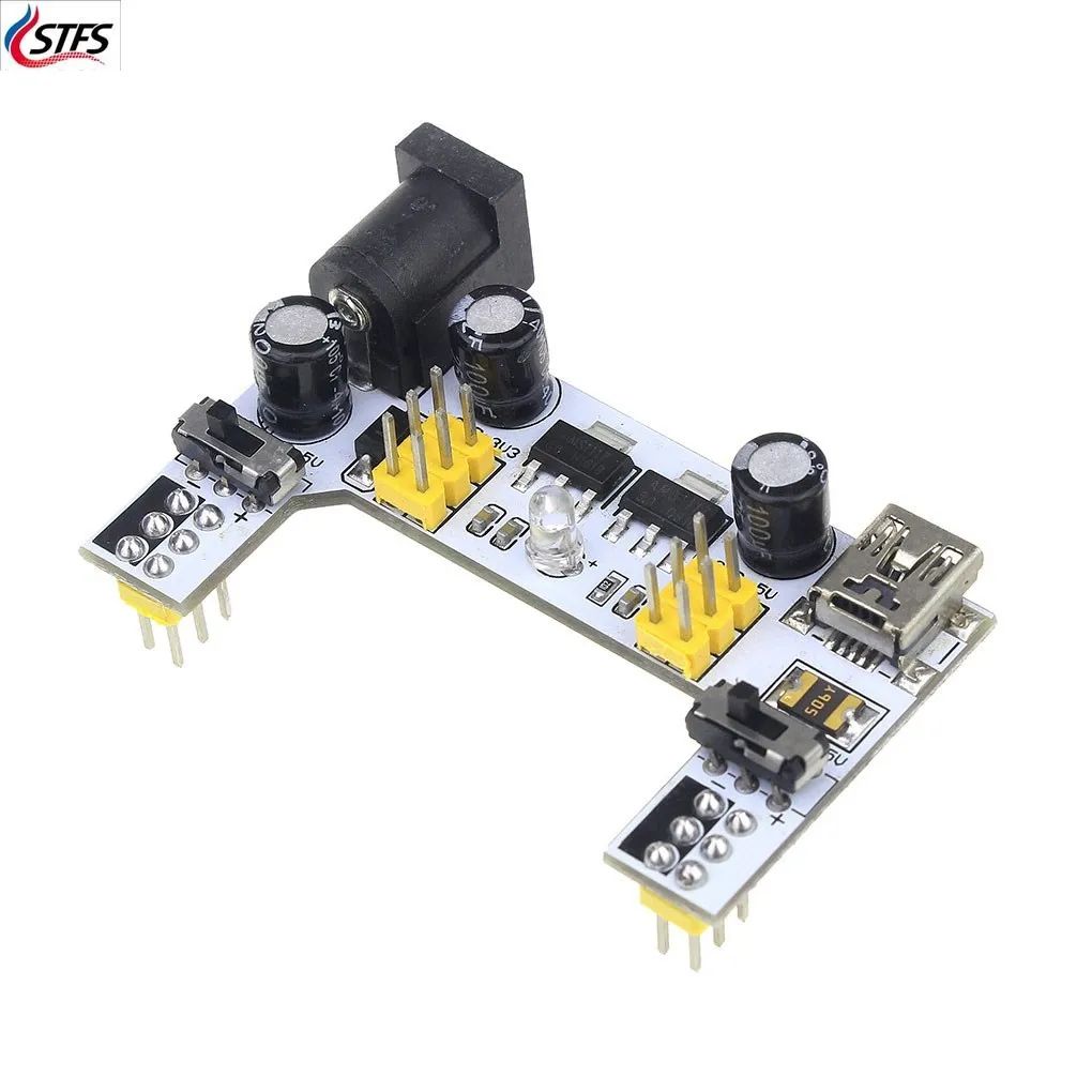 mb-102 Breadboard Power Supply Module /mb102 white Breadboard Dedicated Power Module 2-way 3.3V 5V MB-102 Solderless Bread Board