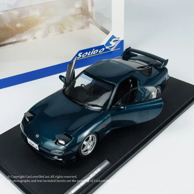 SOLIDO1:18 Mazda RX7 FD RS simulation alloy static model, children's collection of decorative toys, for children's holiday gifts