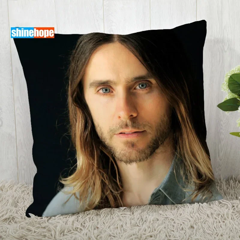 Jared Leto Pillow Cover Customize Anime Pillowcase Modern Home Decorative Pillow Case For Living Room 45X45cm