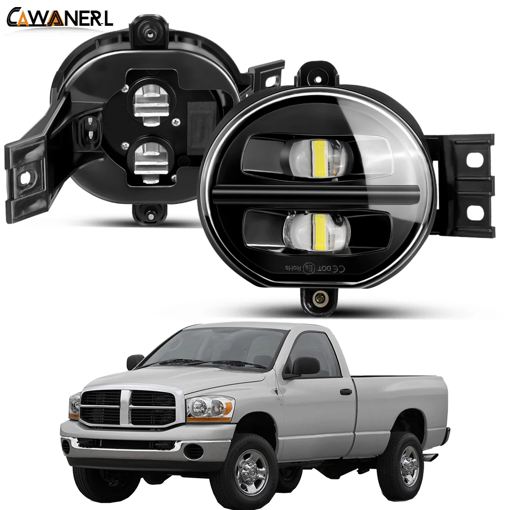 2 X LED Fog Light Assembly For Dodge Ram 3500 2003 2004 2005 2006 2007 2008 2009 Car Front Bumper Fog Driving Lamp