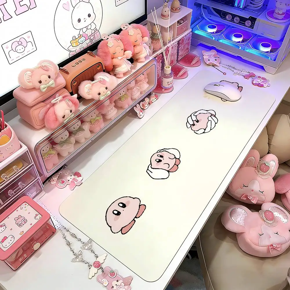 

K-Kirby Star Mouse Pad Gaming Deskmat Sakura Mousepad Anime Office Carpet Gamer Keyboard Computer Desks