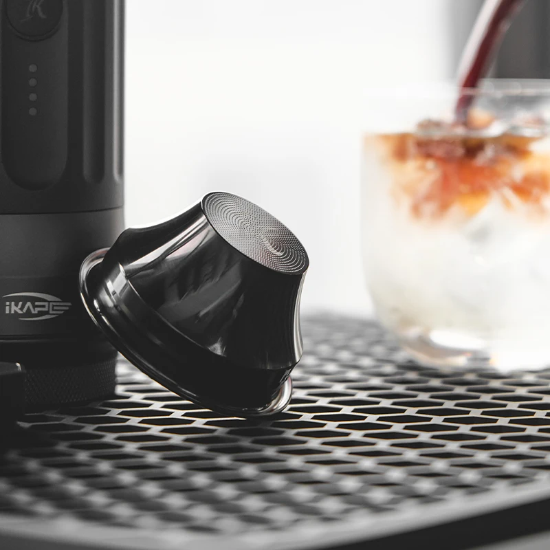 IKAPE Variable Diameter Espresso Portafilter Convex Basket 58mm  Black,Precision High Extraction for 58mm Bottomless Portafilter view 4