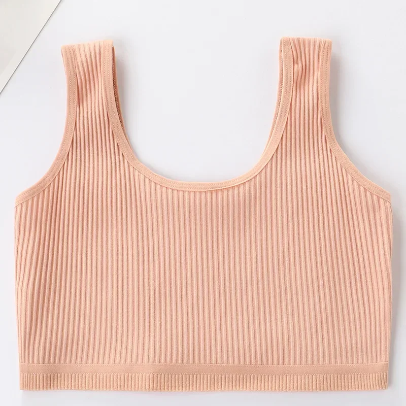 8-16 Years Girls Bra Crop Tops for Teens Underwear Breathable Kids Sports Training Bras Children Soft Cotton Teenager Clothing