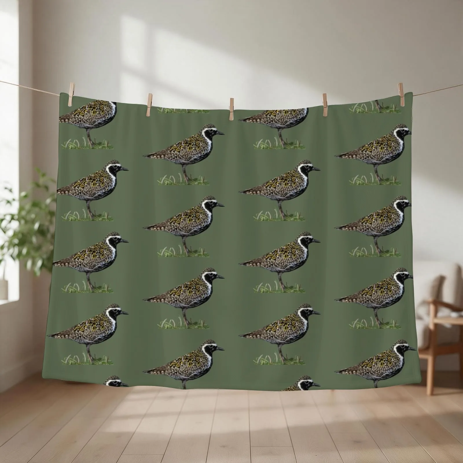 Pacific Golden Plover ready to fly to Alaska Throw Blanket Furry Cute Comforter Blankets Sofas Of Decoration Blankets