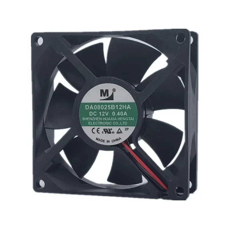 New Fan For DA08025B12HA DC 12V 0.4A Inverter Power Supply Chassis Fan 8025 8CM 80x80x25mm