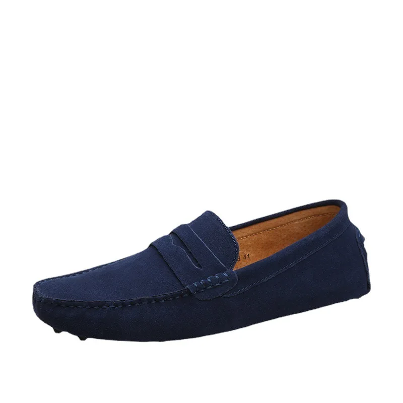 Men High Quality Leather Loafers Men Casual Shoes Moccasins Slip On Men\'s Flats Fashion Men Shoes Male Driving Shoes 2023