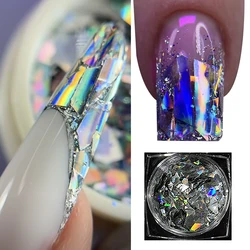 1 Box Irregular Nail Sequins Confetti for 3D Hexagon Colorful Sequins Spangles Polish Manicure Nails Art Decorations