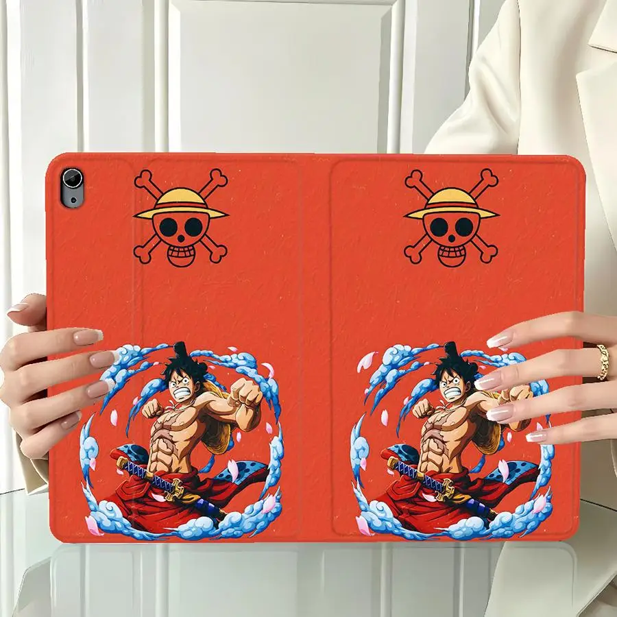 O-One Pieces Luffy with Pencil Slot Case for Apple iPad Pro11 13 Air 11 13 M4 M3 M2 A16 2026 10th 7/8/9th