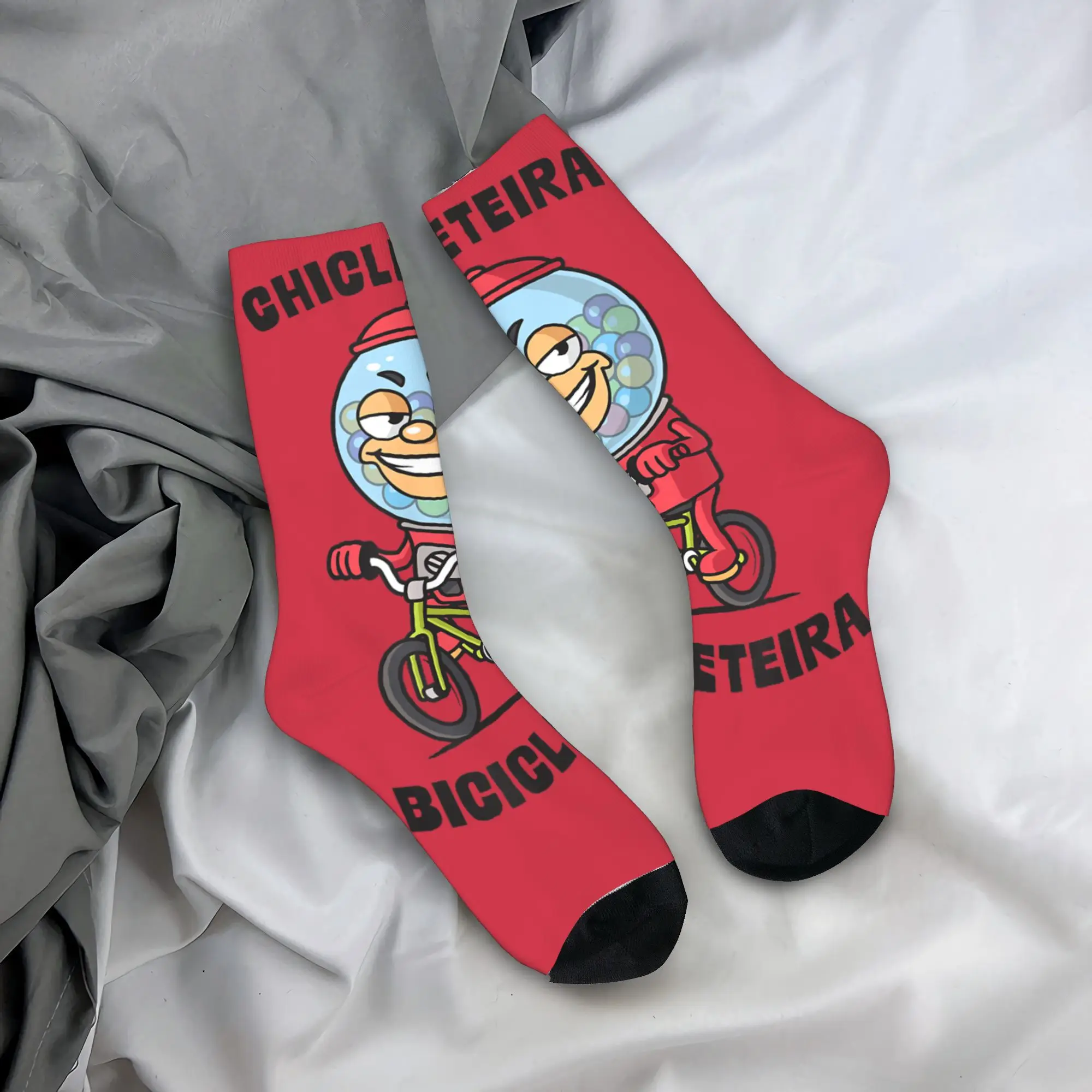 

Chicleteira Bicicleteira итальянские носки Brainrot Meme, готические чулки, мужские качественные велосипедные носки, зимние противоскользящие носки с графическим рисунком