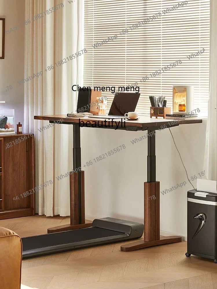 K185 Solid Wood Electric Lifting Table Workbench Smart Computer Desk Adjustable Office Game Tables