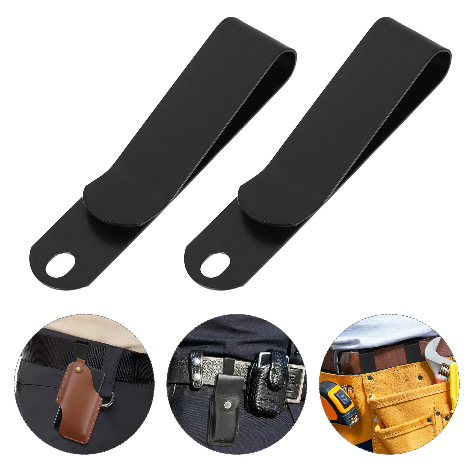 

Durable Metal Belt Clip Spring Clamp For Pouches Tools Heavy Duty Manganese Steel Universal Storage Clips Lightweight Versatile
