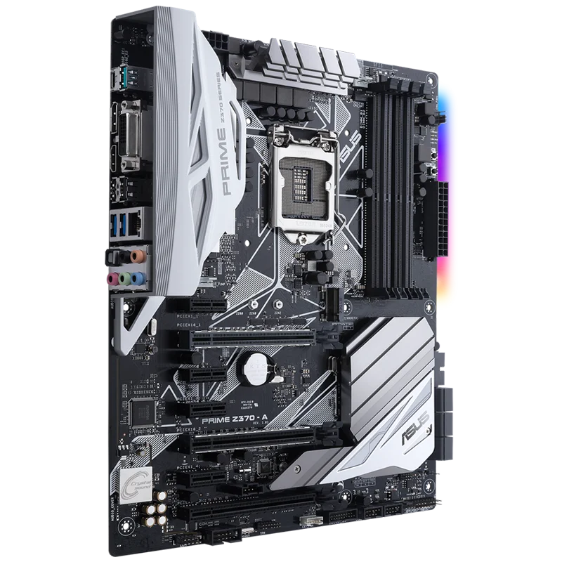 ASUS PRIME Z370-A LGA1151 DDR4 DP HDMI DVI M.2 USB 3.1 Z370 ATX اللوحة الأم مع USB 3.1 لمعالج Intel Core من الجيل الثامن
