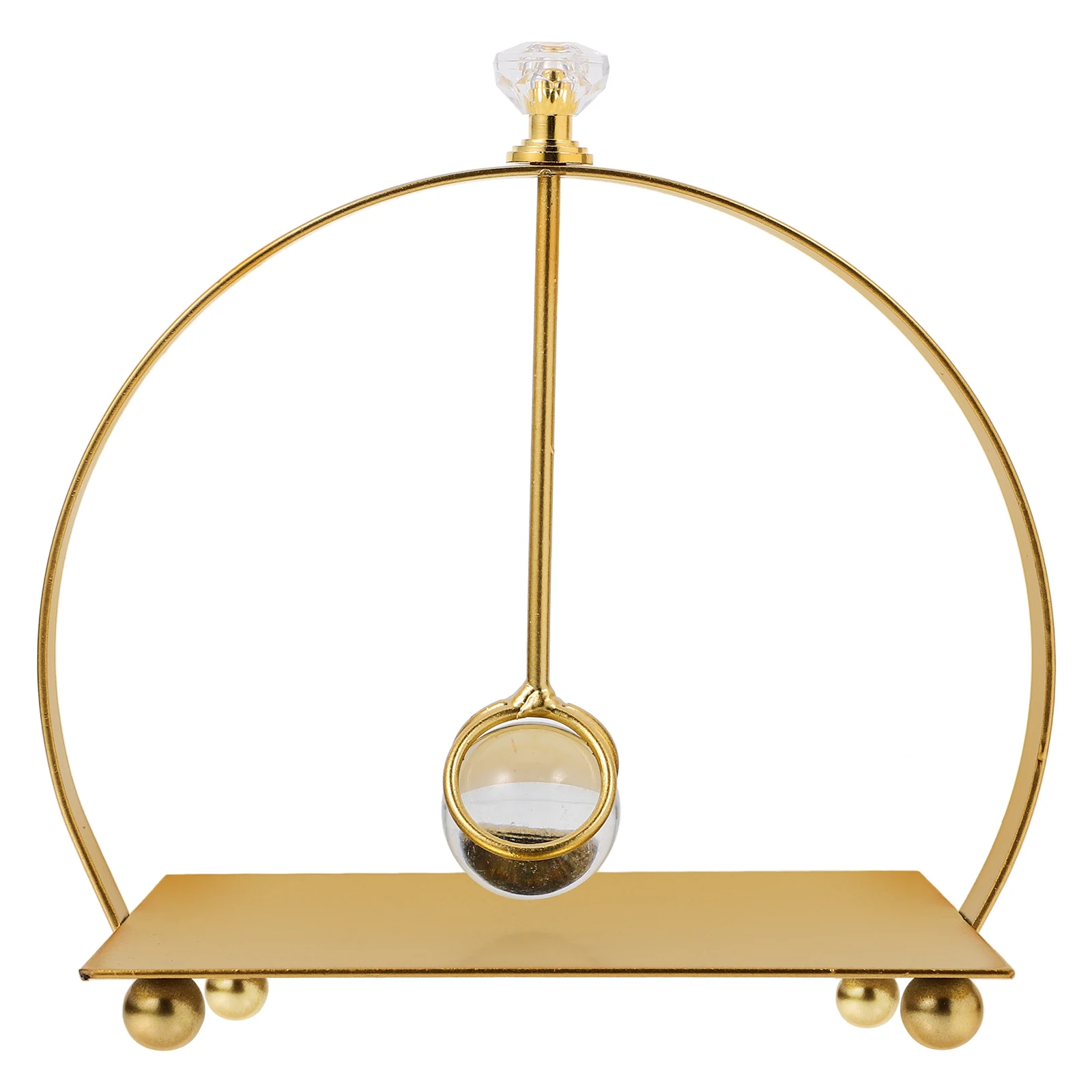 

Elegant Arc Iron Napkin Holder Golden Large Capacity Kitchen Paper Towel Dispenser Dining Room Table Decor Rust Resistant