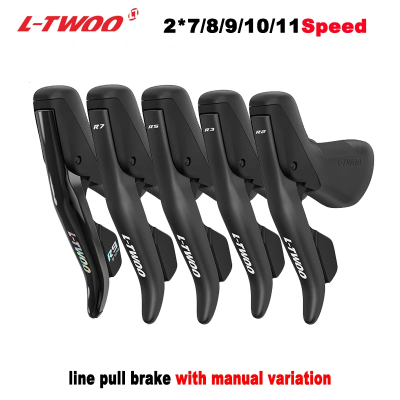 

LTWOO Road Bicycle Gear Lever Brake RX 2X12/R9 2x11/R7 2x10/R5 2x9/R3 2x8/R2 2x7, Compatible with Shimano Transmission