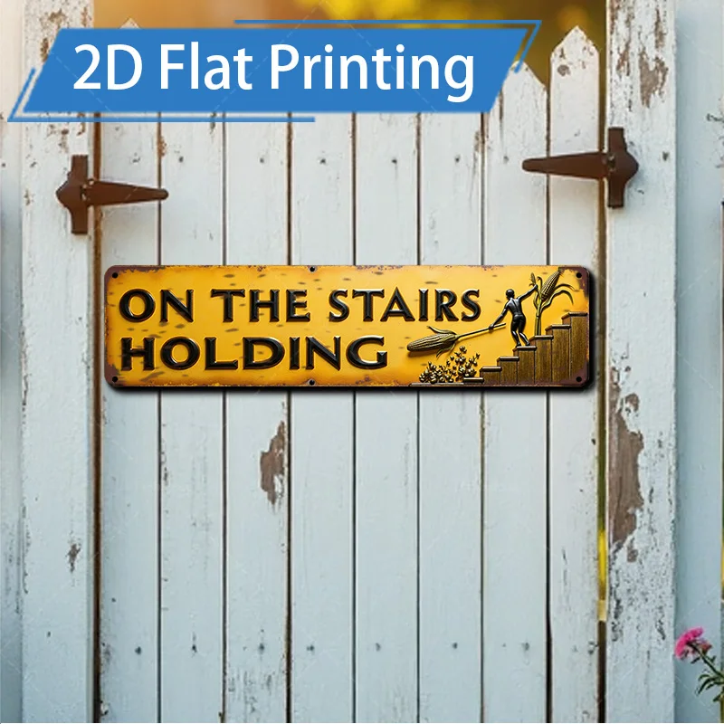 

1 шт. 4x16 дюймов металлический знак «Русский фермерский дом «На лестнице держит» металлический знак винтажный декор»