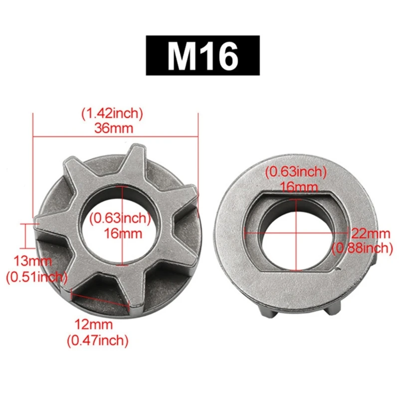 Engranaje de transmisión de piñones, cadena de motosierra eléctrica, amoladora angular, engranaje de sierra eléctrica, 3/6/7 dientes