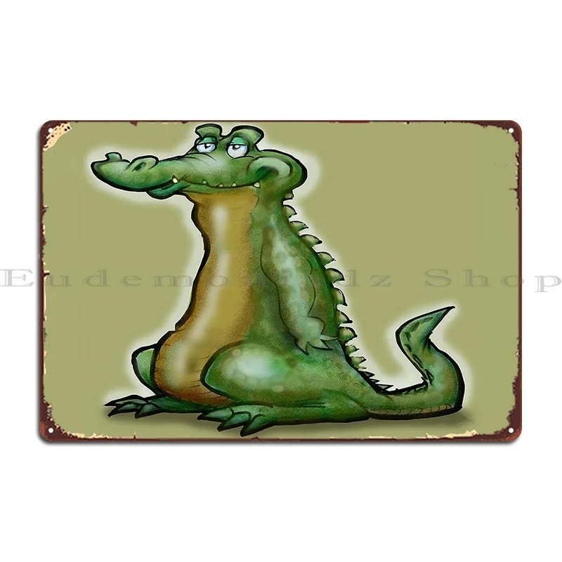 gator dude Metal Sign Wall Mural personalized Cinema Wall Decor Club Tin Sign Poster