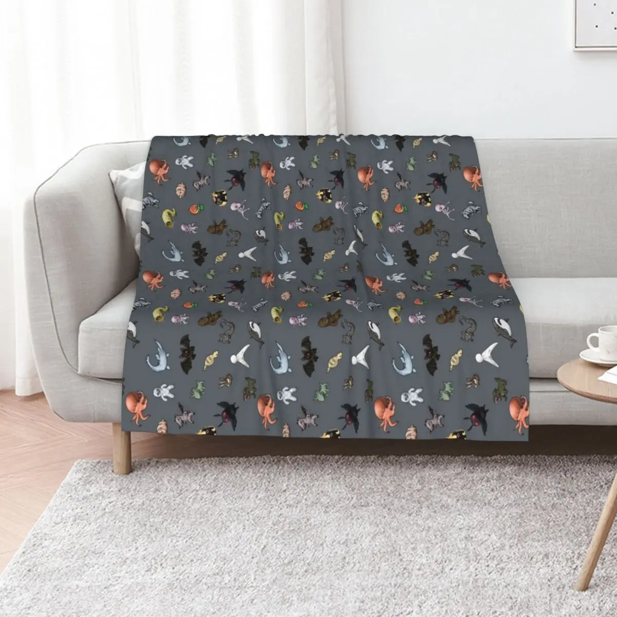 Cryptids! Throw Blanket Blankets For Bed Decorative Sofas Large anime Giant Sofa For Decorative Sofa Blankets