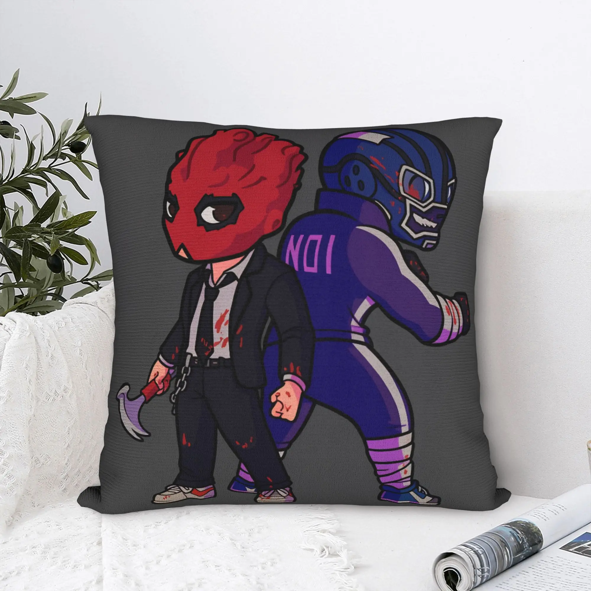 Noi and Shin Dorohedoro Pillowcases  Novelty Pillow Case For Office Car Home Decor Graphic Pillow Cover
