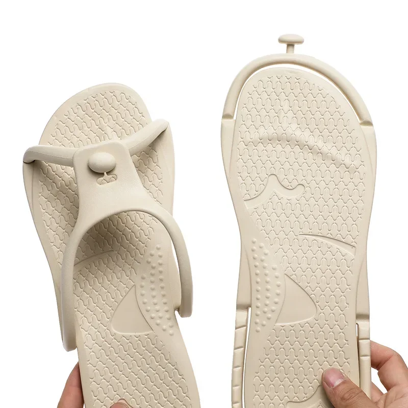 Eva Soft-soled Slippers for Travel Portable Flip-flops for Women Taking Hotel Business Trips At Home Foldable Couples