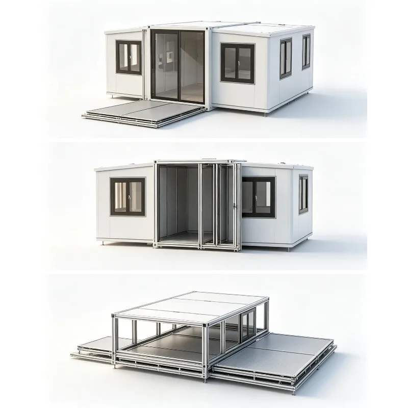 

Expandable Container House, Prefabricated Modular Living, Tiny Houses, Mobile Office Cabin, Construction Site Foldable House Hot