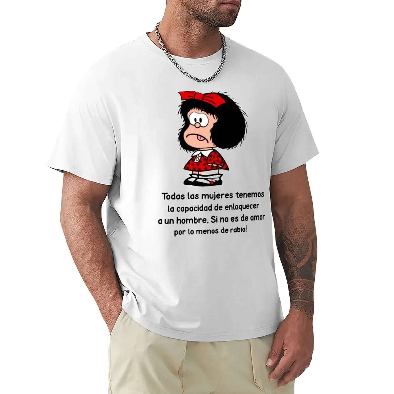 Todas las mujeres and Mafalda T-Shirt shirts graphic tees new edition customs men clothings