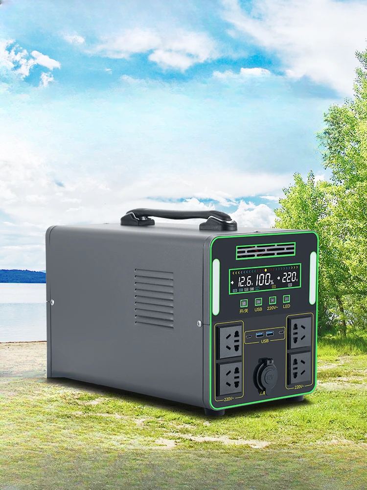 Outdoor mobile power supply 220V large-capacity portable stall camping home refrigerator power failure standby.