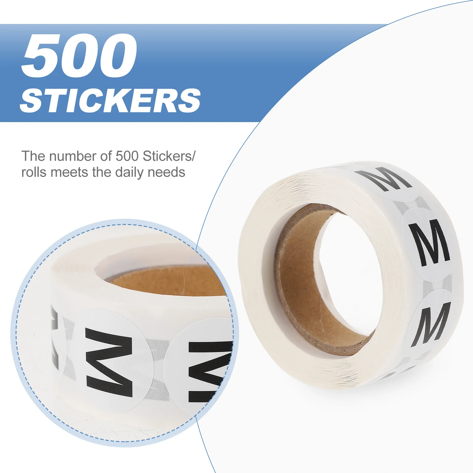 Stiker Label Ukuran Pakaian Bulat Stiker Pakaian Label Pakaian Stiker Bulat
