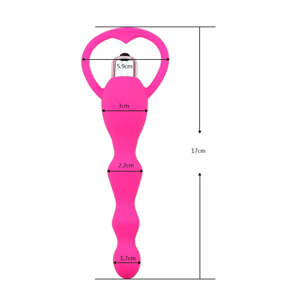 Vibrating Anal Plug Prostate Massage Soft Anal Beads Vibrator Sex Toys For Couples Butt Plug Silicone Adult Products - Image 5