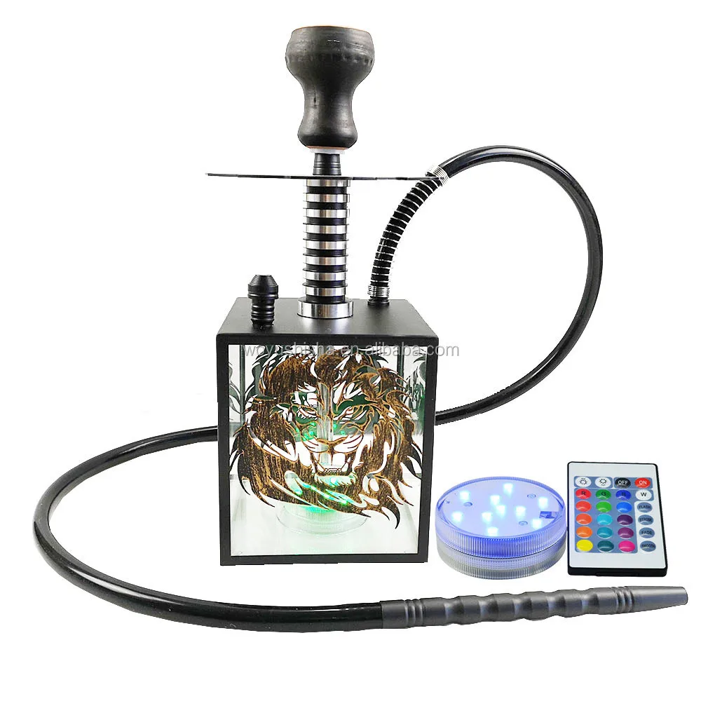 Multi coloured Remote Control Hookah Led Light RGB 16 Colors Waterproof LED Lights Hookah Shisha lamp Light Chicha Accessories