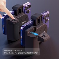 Smartphone Selfie Handle Phone Camera Snap Grip with Detachable Shutter Remote for iPhone 16/15/14 Vlog Video Shoot Accessory