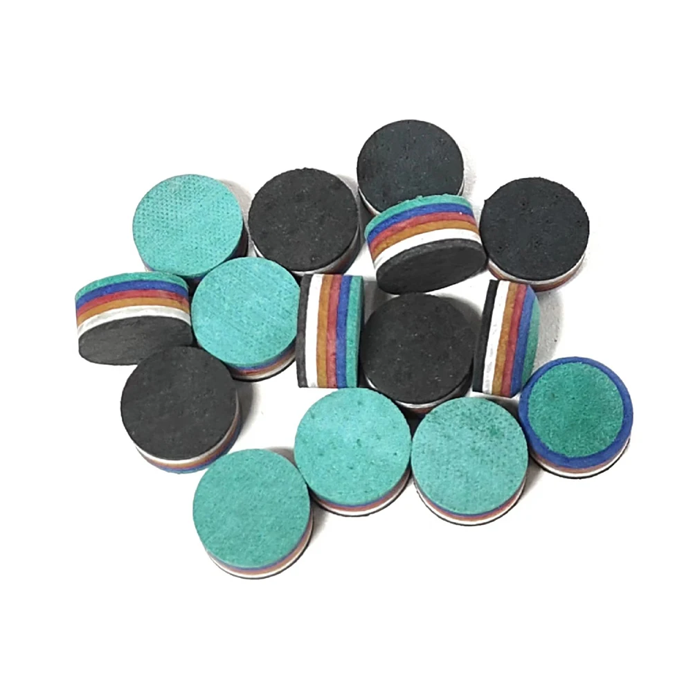 1 Stück 14 mm Pool-Queue-Spitzen, Pool-Billard-Queue-Spitzen, Pool-Stick-Ersatzspitzen, Pool-Stick-Spitzen, Snooker-Queue-Spitzen, mehrschichtiger Regenbogen – Detail 8