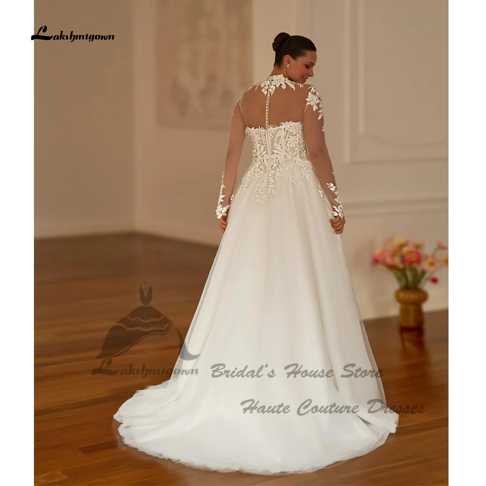 Lakshmigown Maxi Strand-Hochzeitskleid mit abnehmbaren Ärmeln 2026 Vestidos Vintage Spitze Boho Brautkleider Sweetheart Maßanfertigung – Detail 3