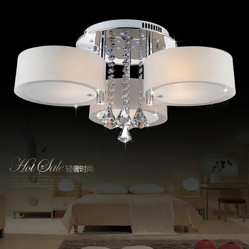 Free Shipping Crystal Modern Brief Chandeliers and Pendants Bedroom Lamp Lighting 220v