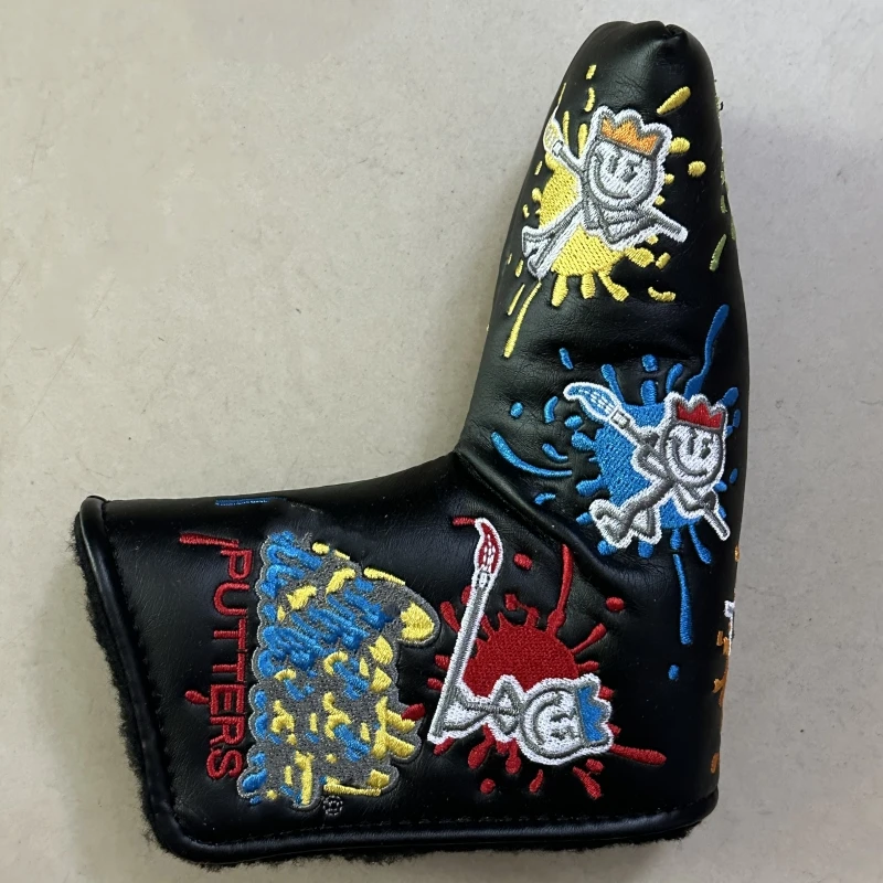 Golfclubs, Geborduurde Surfpatroon Putter Cover, Stofkap, Gratis Verzending.