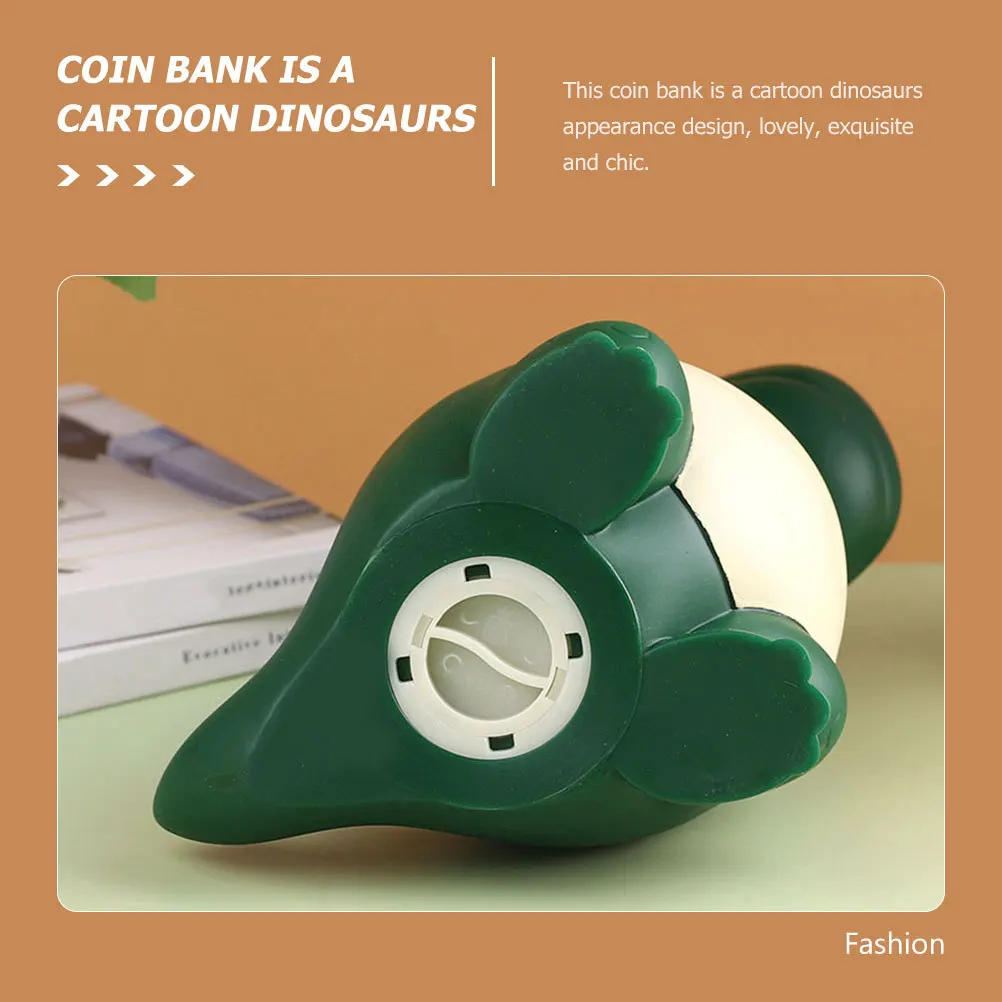 

Dinosaurs Money Bank Container Educational Tool for Encourages Saving Stable Placement Dinosaurs Coin Bank
