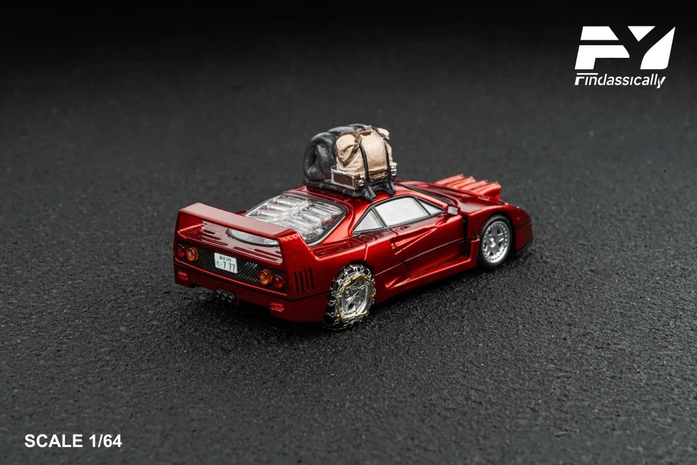 Findclassically FY 1:64 Takeshi Kimra's F40 Snow Drifting Diecast Collection هدية مقياس نموذج سيارة #3