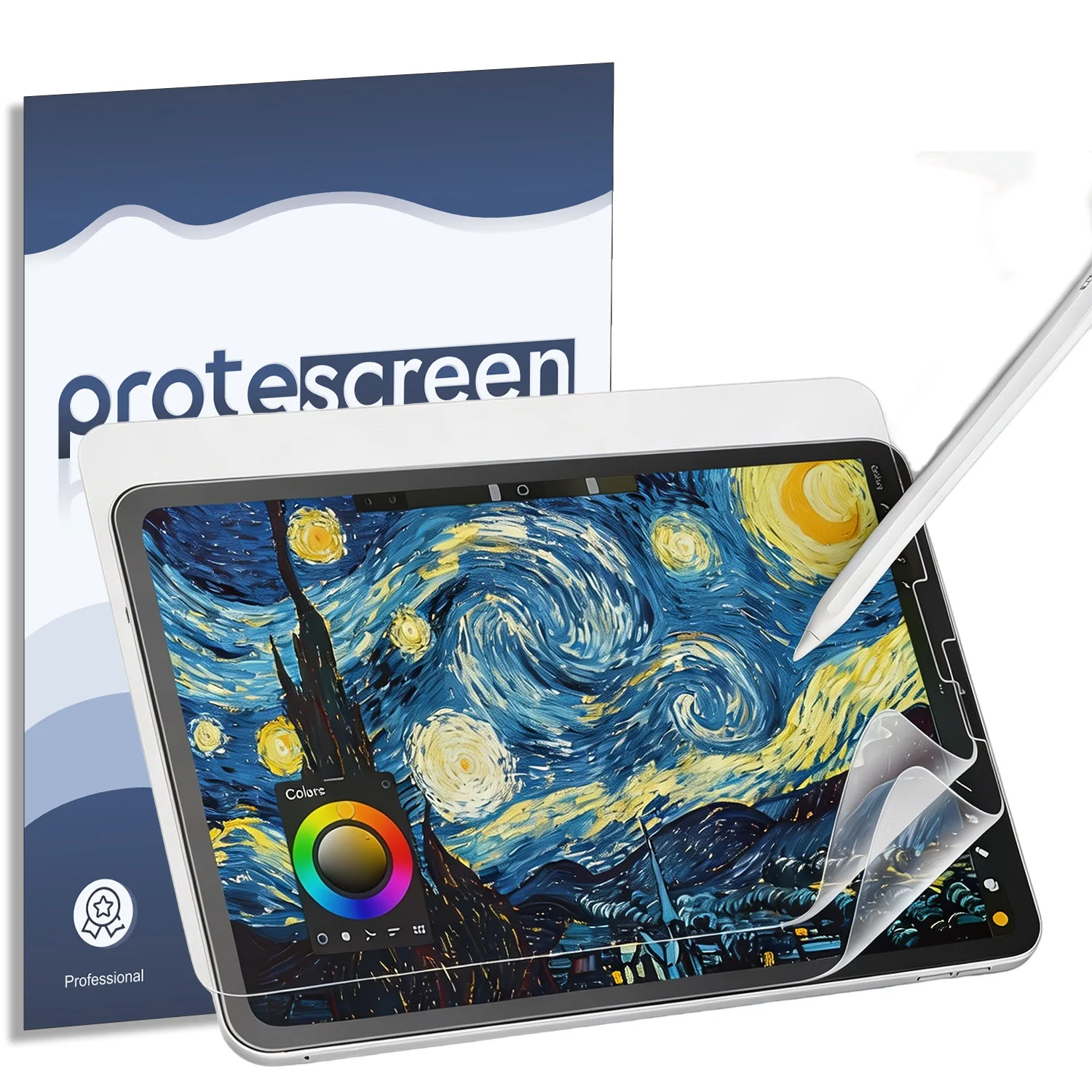 

Защитная пленка Protescreen Paperfeel (2 шт.) для iPad Pro 11 дюймов, матовая, антибликовая, из ПЭТ-пленки, с защитой от отпечатков пальцев, простая установка