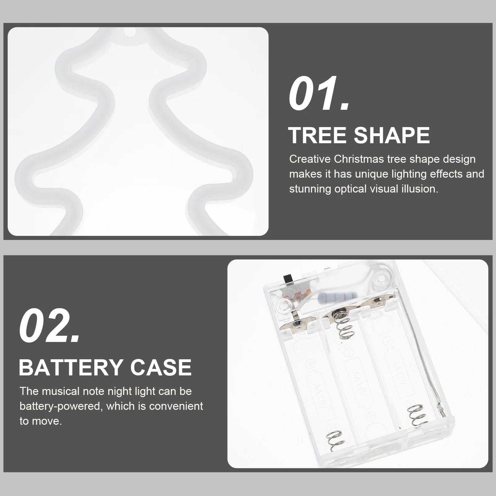 1 قطعة شجرة عيد الميلاد ضوء الليل الصغيرة مصباح النيون Usb أو بالطاقة مصباح ليد للمنزل بار اقتراح ديكور مصباح إبداعي #5