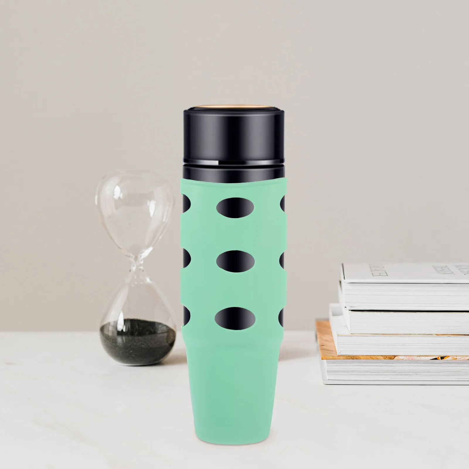 

Water Bottle Protective Cover Silicone Sleeve 30oz Green Transparent Anti Scratch Multipurpose Boot Wear Resistant Non Slip