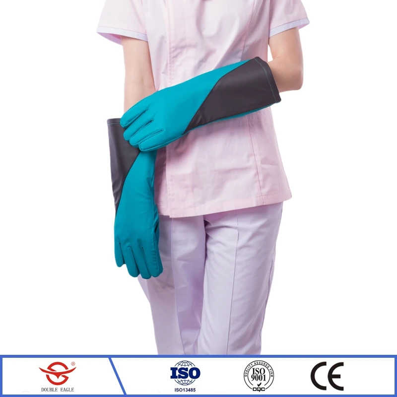 X-ray gamma ray protective super soft lead rubber gloves Nuclear Power Plant use radiological protection 0.5mmpb lead gloves