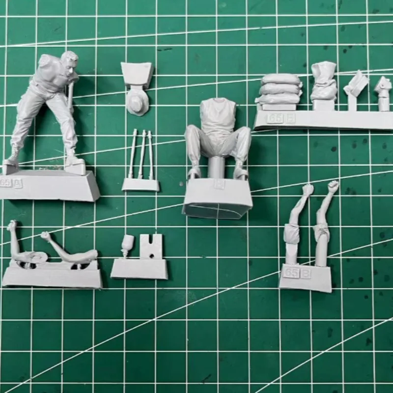 1/35 Schaal Hars Figuren Model Kit Vietnamoorlog US Army Soldaten Werken 2 stuks Ongemonteerd en Ongeverfd 462