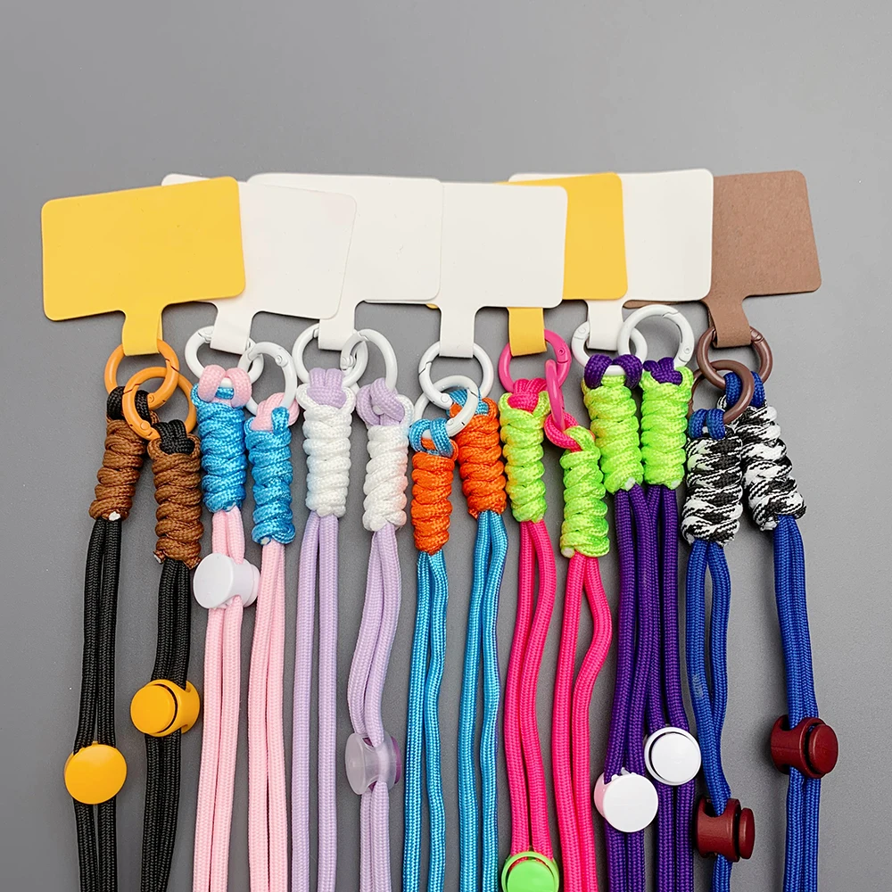 Cute Phone Lanyard Adjustable Diameter Outdoor Universal Case Crossbody Shoulder Card Neck Cord Clip Hang Anti-lost Wrist Strap