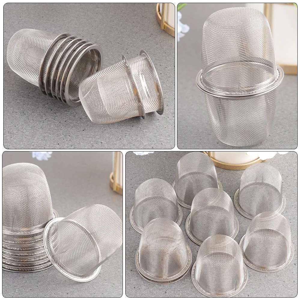 

10Pcs Tea Strainer Stainless Steel Fine Mesh Strainers for Loose Leaf Tea Cup Metal Infuser Filters Teapot Infuser
