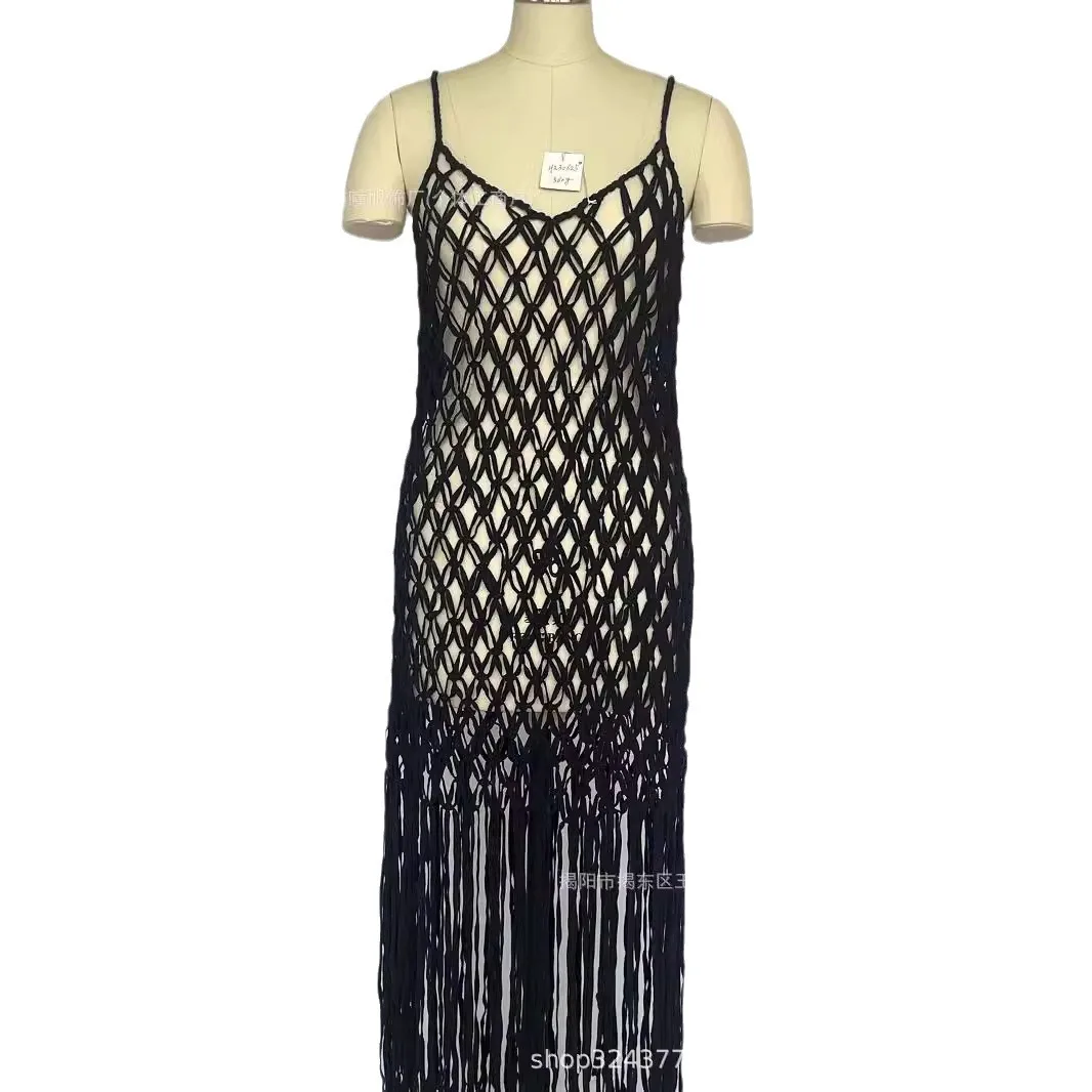 タッセル付きのハイエンドの宴会ドレス,手織り,ボヘミアンスタイル,上質なデザイン,h230625