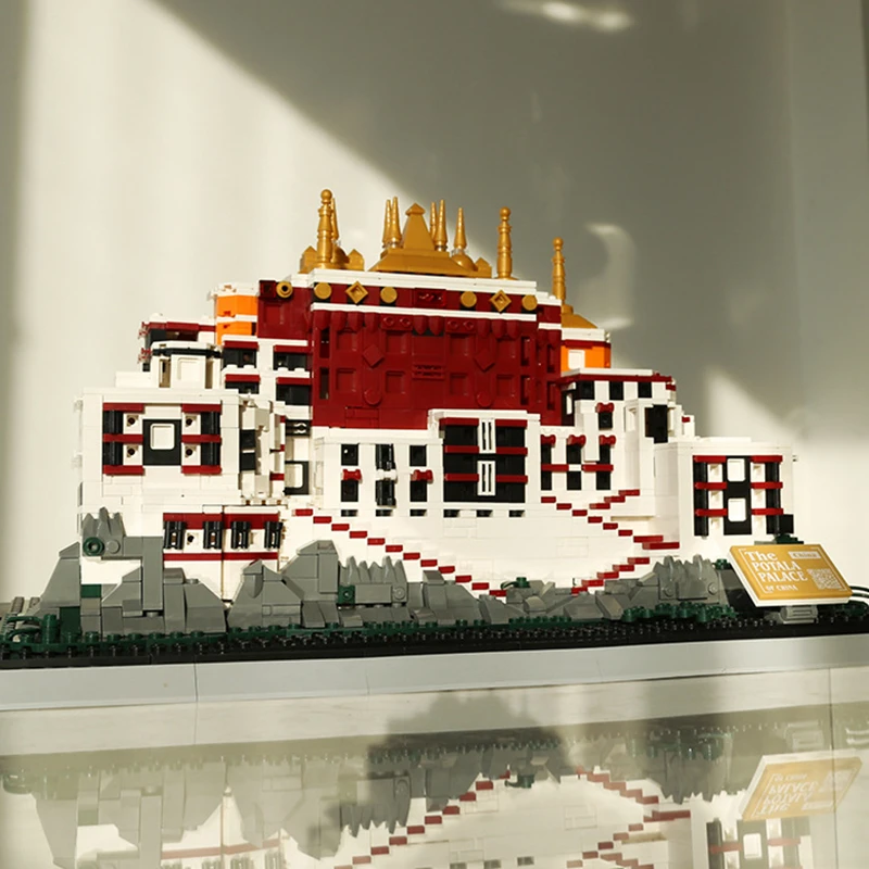 Creative Collection Assembly Bricks Model Of Scenic Spots In Potala Palace, Tibet Building Blocks Toys Gifts For Adult