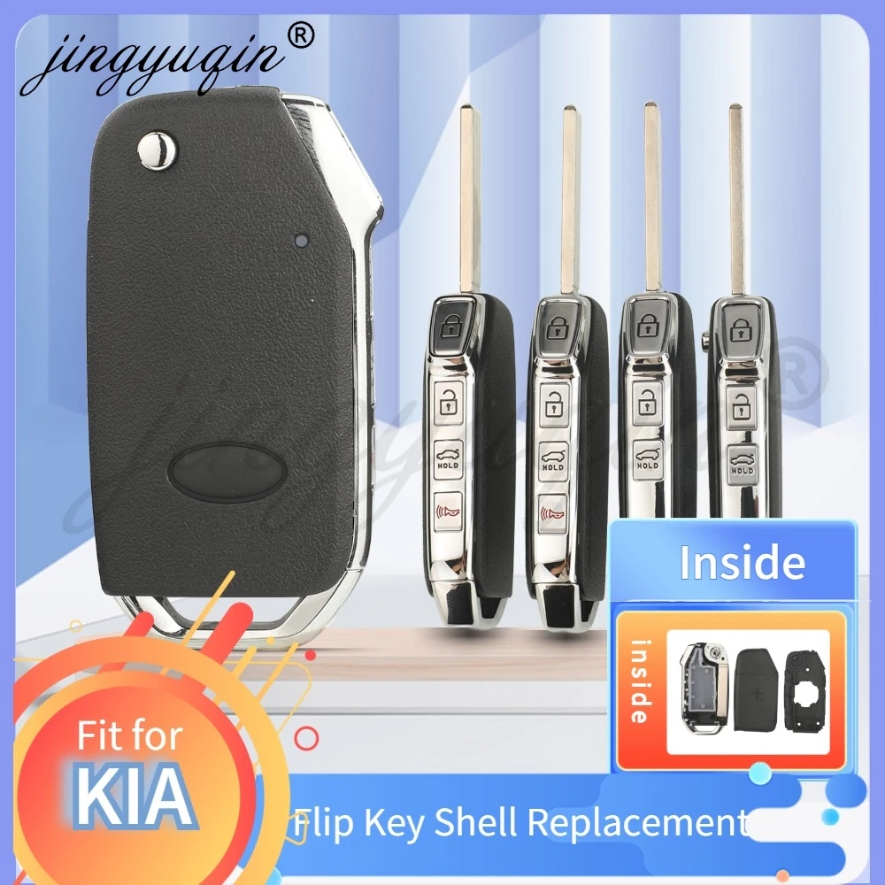 

For Kia Niro Sportage Sorento Cerato K3 K5 K8 Picanto Seltos Soul Ceed Forte Carnival 2019-2023 Flip Remote Car Key Shell Case