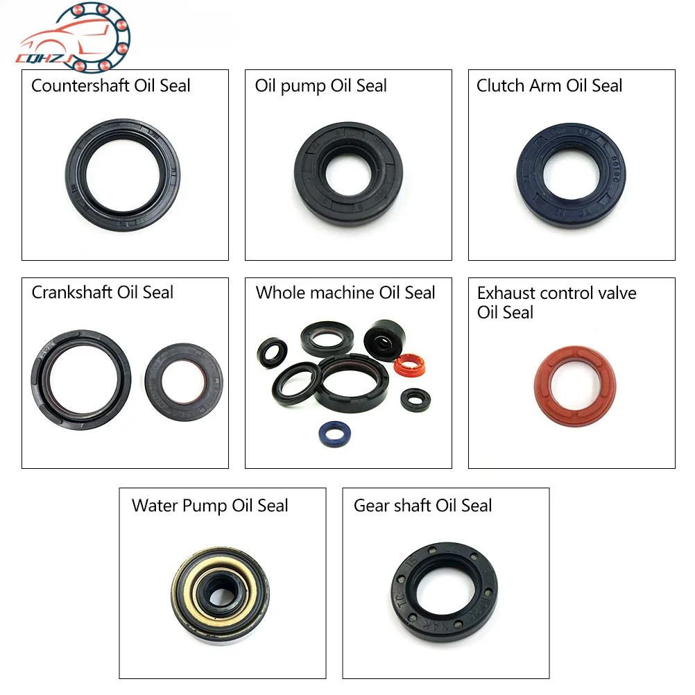 CQHZJ Motorcycle Engine Oil Seal Control Valve Clutch Arm Crankshaft Gear Shaft Seal Kit For YAMAHA DT230 DT125 TZM150 TSE250