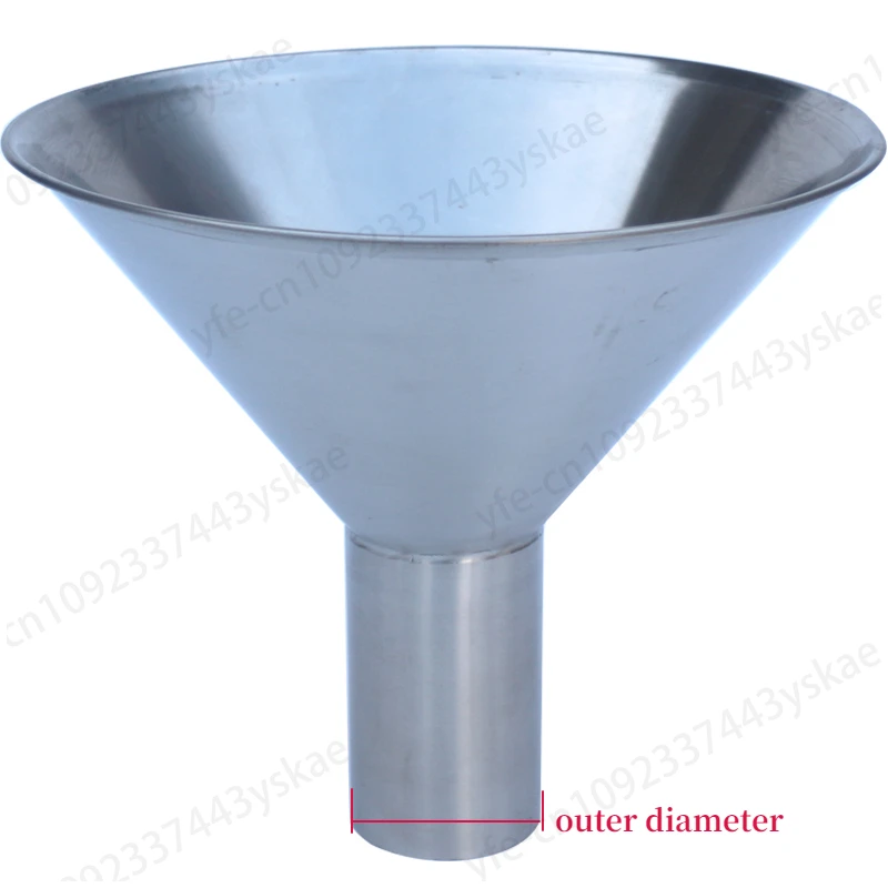 

Stainless Steel Feeding Hopper with Support Stand Vacuum Bag Sub-Packing Funnel Manual Filling Funnel with Bracket